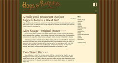 Desktop Screenshot of hopsandbarleys.com
